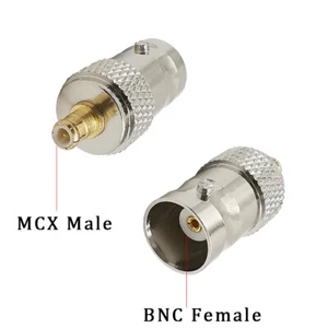 MCX Male Plug to BNC Female Jack RF Coaxial Coax Adapter Connector Converter - Picture 1 of 3