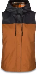 Dakine Women's Adeline Lightweight Flannel Lined Vest Medium Ginger New - Picture 1 of 2