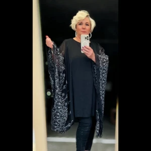 BLUSA DE MUJER KAFTÁN SEÑORA DE GRAN TAMAÑO BORDADA SUELTA AJUSTE TOP TALLA GRANDE - Imagen 1 de 10