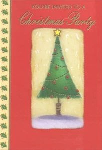 Tree - Package of 8 Christmas Party Invitations - Picture 1 of 1