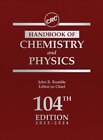 CRC Handbook of Chemistry and Physics by John Rumble: Used