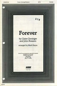 Forever SATB Sheet Music with Piano Accompaniment - Picture 1 of 1