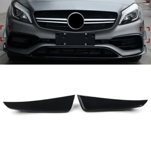 Sdoppiatore labbro paraurti anteriore adatto a Mercedes Benz Classe A W176 A200 A45AMG 2016-2018 - Foto 1 di 12