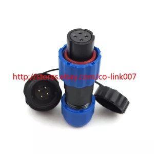 SD13 4pin Waterproof Connectors, AC DC Power Bulkhead LED Connector Plug - Picture 1 of 6