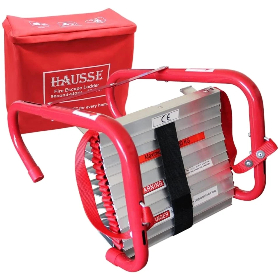 Hausse Retractable 2 Story Fire Escape Ladder 13 Feet