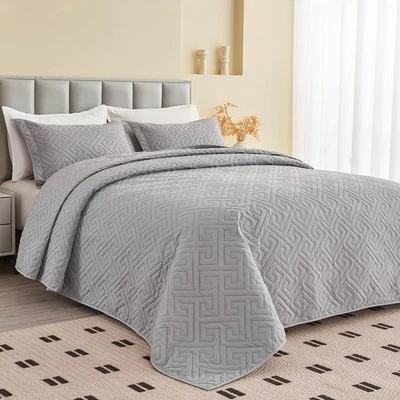 Colchas King de gran tamaño 128x120 para extra grande/alto California King/King B... Foto 1 de 4