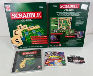 Scrabble PC Big Box Game NEW Sealed 90s CD-ROM Mattel Windows 95 98 - Picture 1 of 11
