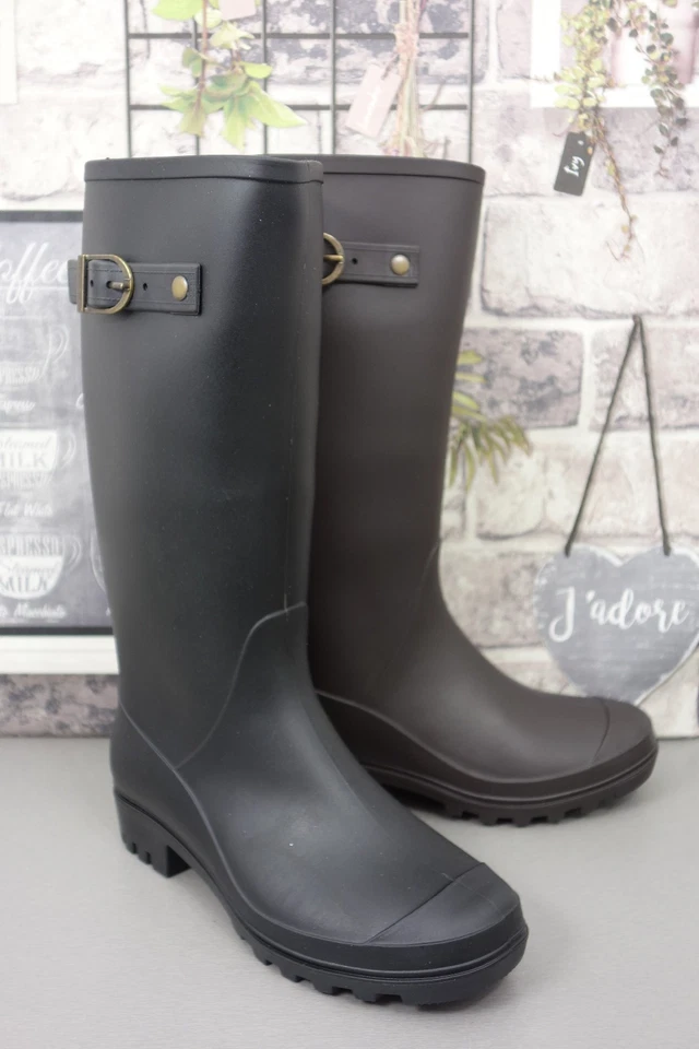 knee high wellington boots womens wellys rain snow waterproof gardening walking