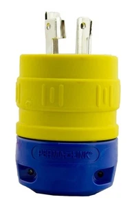 2530-P Plug, Perma-Link, L18-30, 4 Pole/4 Wire Locking Blade, 30 Amp, 120/208V - Picture 1 of 2