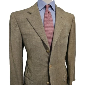 Blazer ERMENEGILDO ZEGNA Vintage Alto Rendimiento Mezcla Lana Chaqueta Verde 40R - Imagen 1 de 14