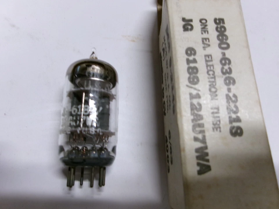 TUBO DE VACÍO NUEVO GE JG-6189/12AU7WA Foto 1 de 1