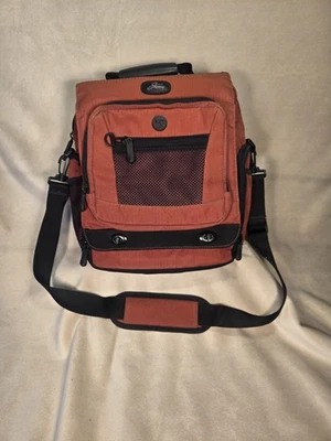 Bolsa de Viaje Skyway Equipaje Naranja Quemado y Negro Nylon 13" Foto 1 de 4