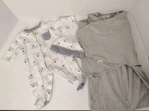 Paquete de pijama y sombrero saco de dormir halo para recién nacidos - Imagen 1 de 11