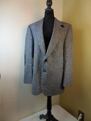 Abrigo De Colección Bacharach Lana Tweed Para Hombre 46R Tipo Costumer Union Etiqueta Foto 1 de 4
