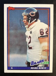 Vintage 1991 Mark Bortz Chicago Bears Defensive Tackle Card #163 - Picture 1 of 2