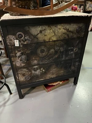 Cajonera de metal vintage industrial Steampunk hecha a medida hecha en EE. UU. Foto 1 de 4