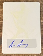 ‼️2022 Leaf Metal Baseball Jace Jung Auto Yellow Print Plate #1/1 Texas Ranger