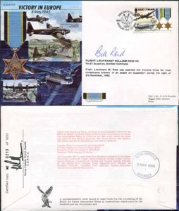 JS45/12DC Sieg in Europa Schild von Flight Lieutenant William Reid VC - Bild 1 von 1