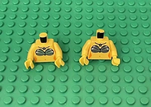 Lego 2 Pirates Mermaid Mini Figure Torso W/ Shell Bra and Star Necklace Pattern - Picture 1 of 2