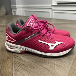 Mizuno Wave Exceed Tour 4 Tennis Shoes 3D-Solid hot pink  Women’s Size 9
