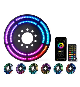 3rd Rear Dancing Spare Tire Brake Light Ring RGB LED for 18-23 Jeep Wrangler JL - Bild 1 von 7