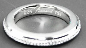 ANELLO FEDE NUZIALE BACCARAT GIOIELLI INSOMNIGHT ARGENTO STERLING TAGLIA 53 6,5 US NUOVO - Foto 1 di 6