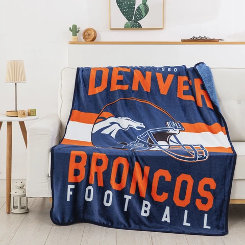 Northwest NFL Denver Broncos "Singular" Silk Touch Throw Blanket, 45" x 60" Cover