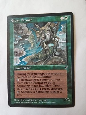 Elvish Farmer Fallen Empires Regular Rare MtG Magic the Gathering NM - Image 1 of 4
