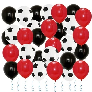 12" Soccer Balls Football Balloons Party Birthday Boy Football Match Theme Party - Picture 1 of 41