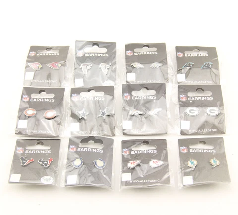 NFL Football Team Logo Licensed Post Earrings Cover