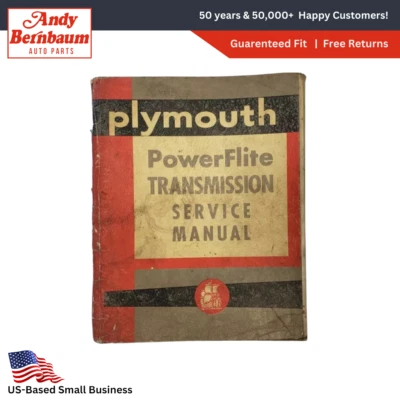 Manuale Di Riparazione Del Cambio Powerflite Plymouth 1954. - Immagine 1 di 4