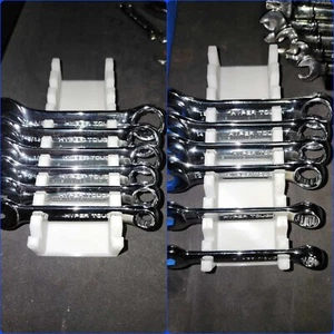 2 Stubby Wrench Racks Trays Holders 10 Slot Organizers 2pcs holds 20 Wrenches - Picture 1 of 6