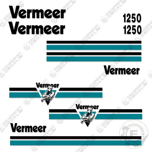 Fits Vermeer BC1250 Brush Chipper Decal Kit - Image 1 of 1