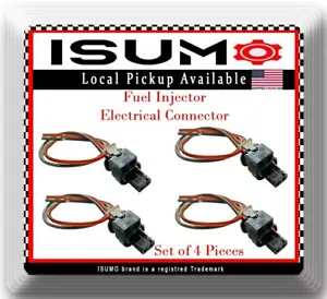 4x Fuel Injector Electrical Connector Fits SANTA FE SONATA OPTIMA SPORTAGE - Picture 1 of 2