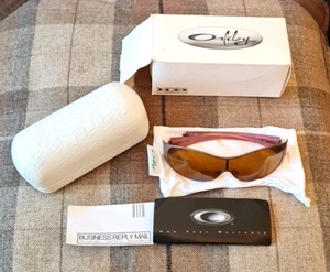 Oakley Compulsive Dark Topaz / Bronze Sunglasses With Hard White Case, Box Etc - Picture 1 of 15