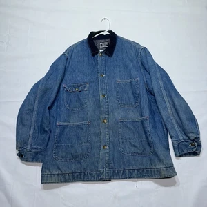 Abrigo Chaqueta Vintage Sears Work’n Leisure Denim Tareas XL Manta Forrada Ropa de Trabajo - Imagen 1 de 17