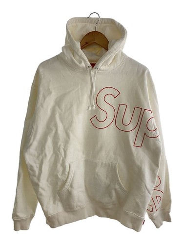 Felpa con cappuccio Supreme M cotone WHT riflettente