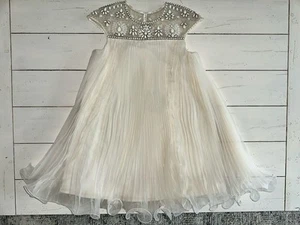 New (defect) Girls Large Norman Marcus for Target Marchesa Ivory Beaded Dress - Picture 1 of 17