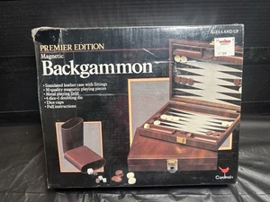 Cardinal Mini Travel Size Magnetic Backgammon Set Vintage - Picture 1 of 2