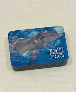 Chicago’s Brookfield Zoo Dolphin Deck Of MINI Playing Cards In Plastic Case - Picture 1 of 14