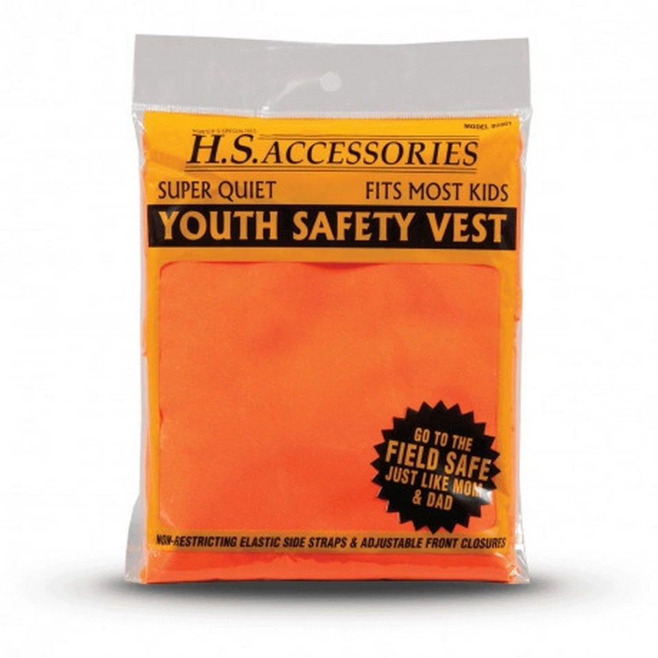 Hunters Specialties Youth Safety Vest Small Super Quiet Blaze Orange - 02001 - Image 1 of 1