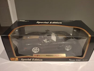 maisto édition spéciale 1:18 nissan 350z noir peu commun  - Photo 1/4