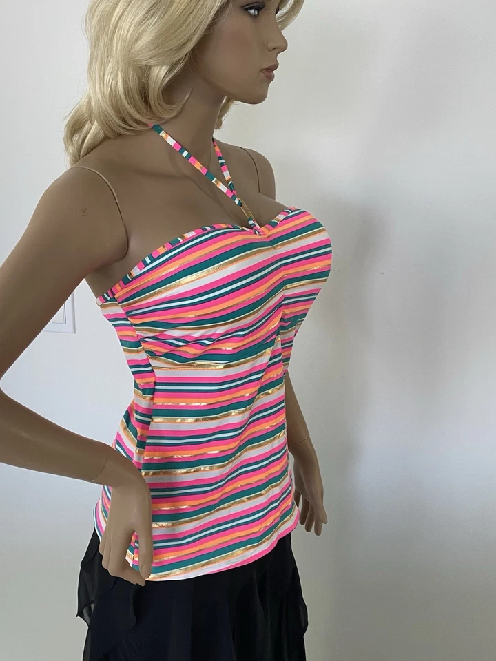 Blusa de banho Freya 34F (Reino Unido) 34G (EUA) rosa vários copos acolchoados UW nova com etiquetas - Imagem 1 de 4