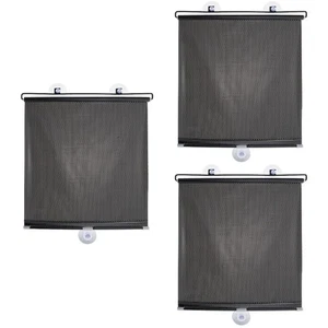 3 Sets Nail Free Window Shade Telescopic Balcony Shade Suction Cup Curtain - Picture 1 of 12