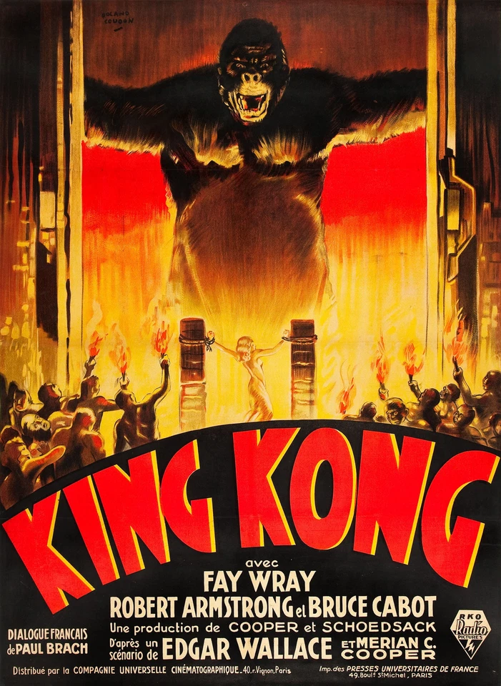 KING KONG Movie Poster 1933