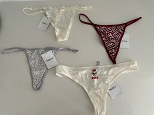 Forever 21 Thong Panties bundle Junior XL **as pictured** holidays Christmas - Picture 1 of 10