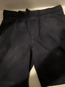 Izod 8 Husky Robusto Boys Bermuda Shorts Knit Waist Navy Blue Pockets Drawstring - Picture 1 of 3