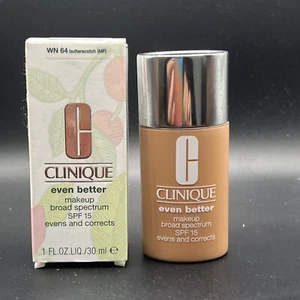 Clinique Even Better Makeup Spf 15 Evens & Corrects #WN 64 Butterscotch 1 fl oz - Foto 1 di 8