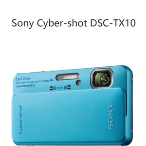 Sony Cyber-shot DSC-TX10 16.2MP CMOS Vintage Digital Camera -100% Working-Blue - Picture 1 of 12