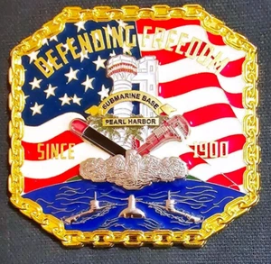 Tolle 2,5" Navy USN Sub Pride Challenge Münze U-Boot Ball Pearl Harbor HI - Bild 1 von 4